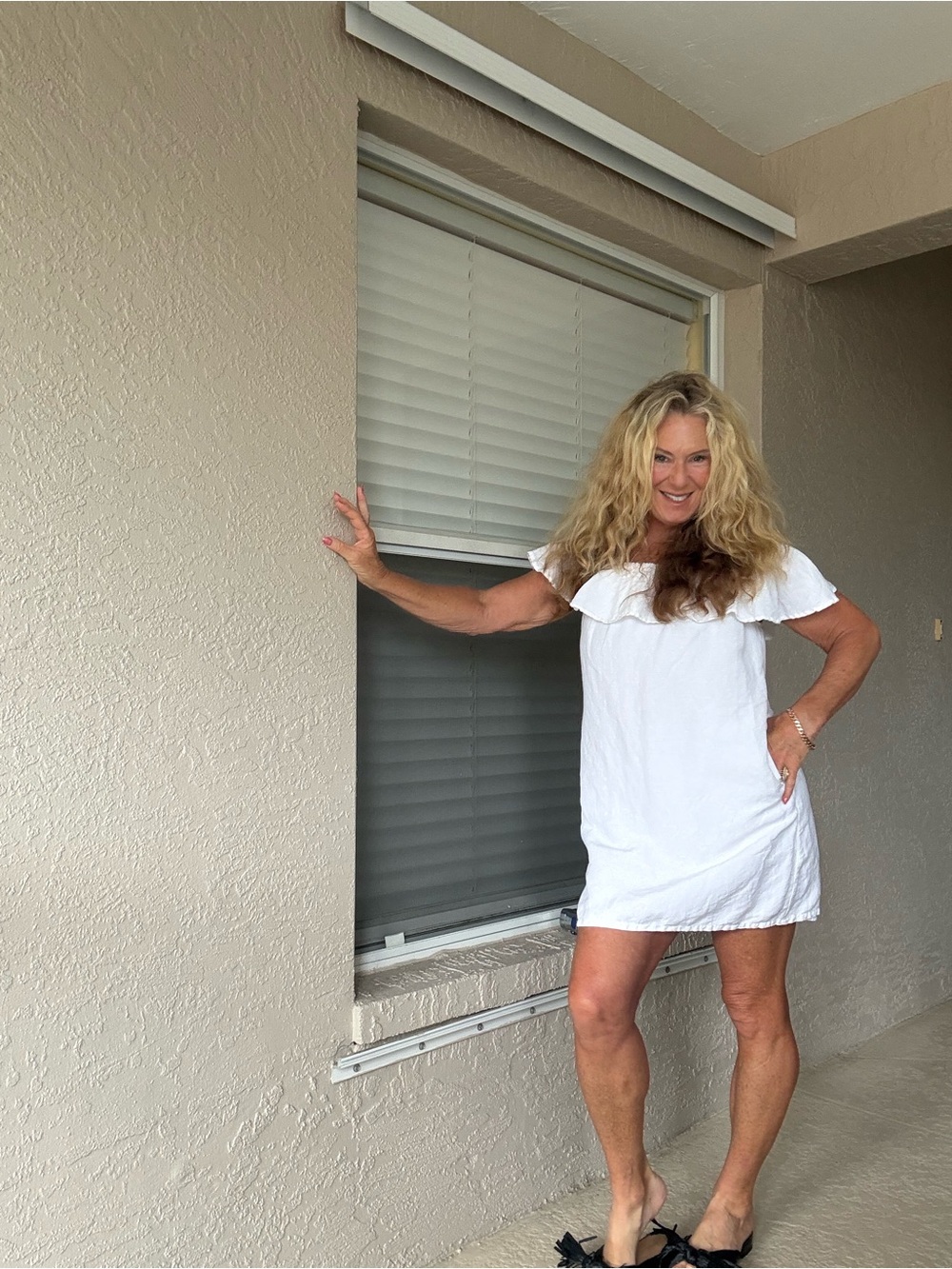Tommy Bahama White Off-Shoulder Dress - Picture 8 of 10